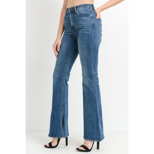 Side Slit Flare - Medium Wash