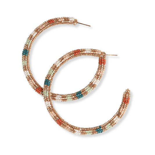 Raquel Hoop Earrings - Desert