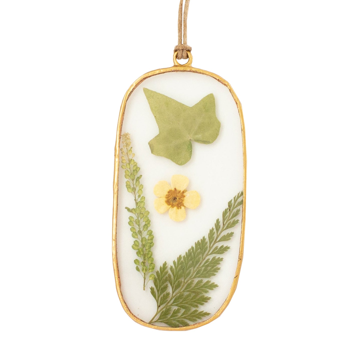 Buttercup Pressed Floral Pendant