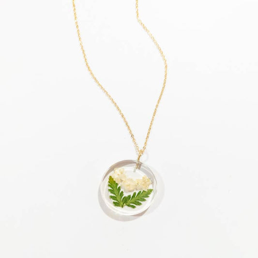 Botanical Full Moon Pendant - Elderberry