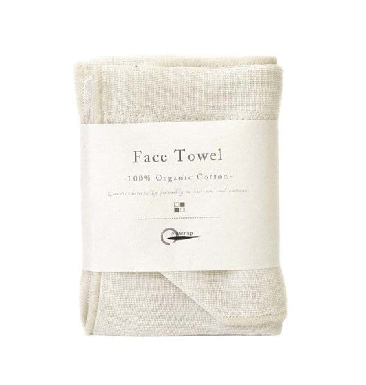 Organic Cotton Face Towel - Ivory