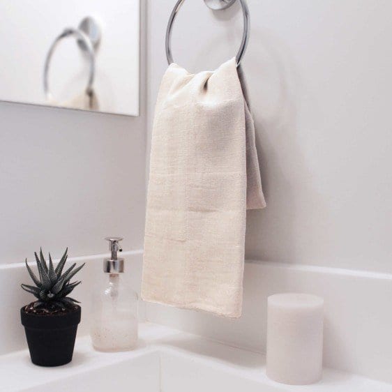 Organic Cotton Hand Towel - Ivory