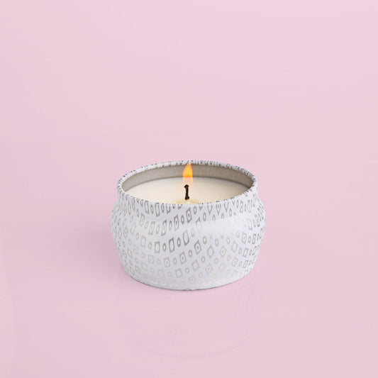 Volcano White Mini Tin Candle